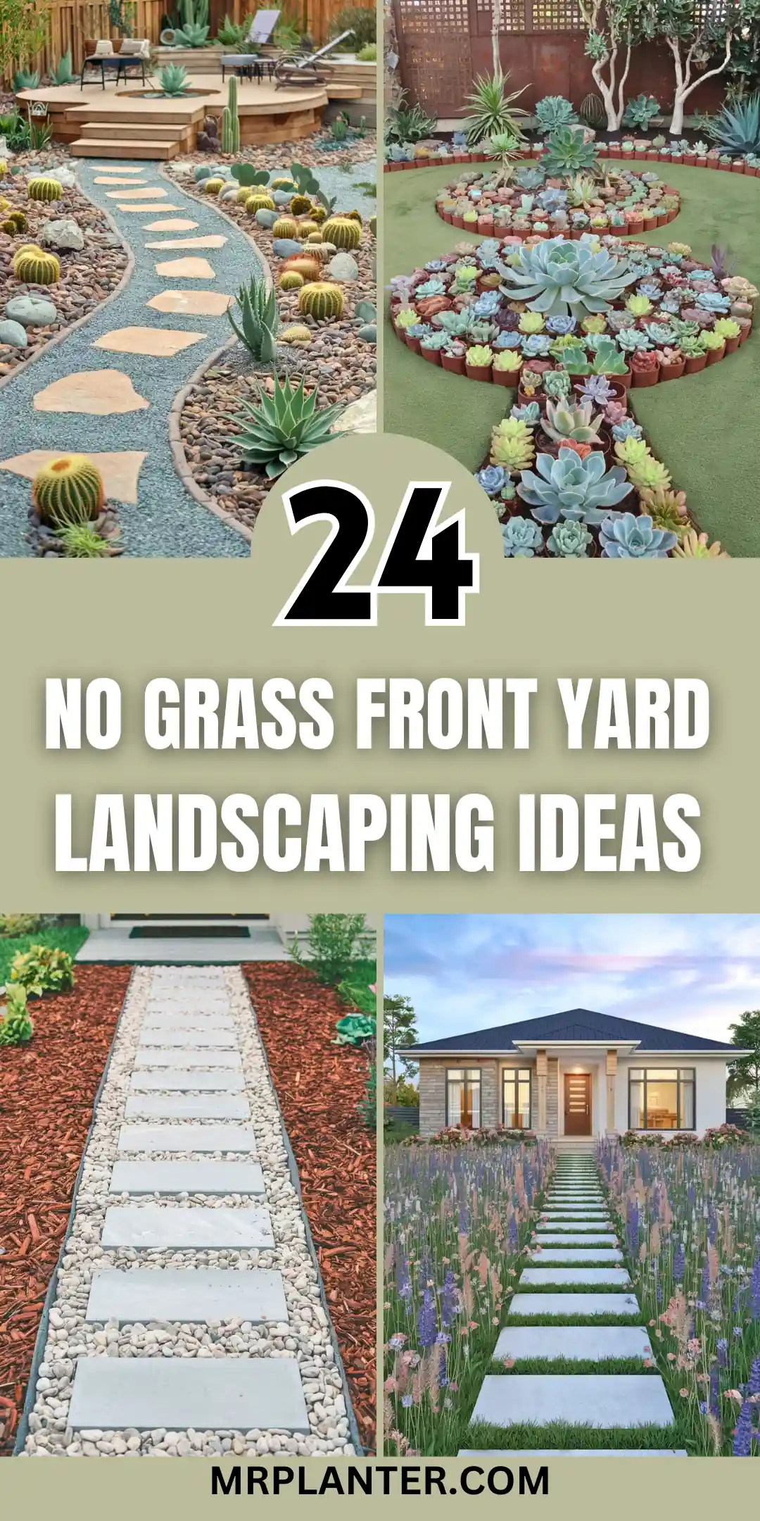 No Grass Front Yard Ideas