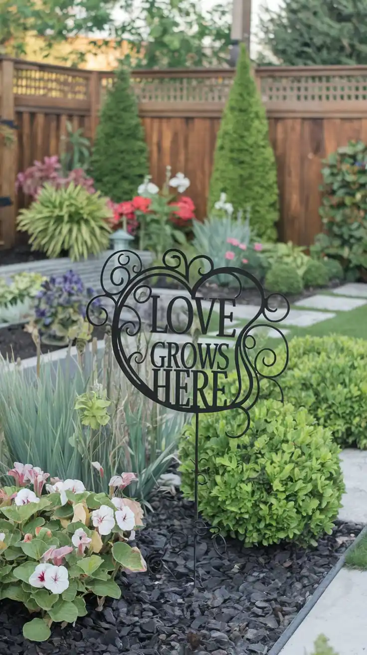 Use Decorative Garden Stakes and Signs