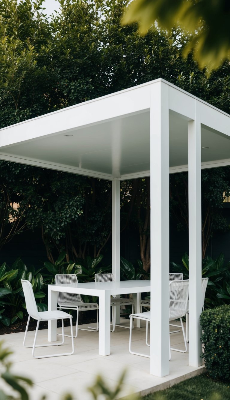 Outdoor Gazebo Ideas featuring a Modern Minimalist Gazebo