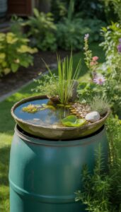 25 Rain Barrel Ideas in the Garden to Save Water and Boost Style