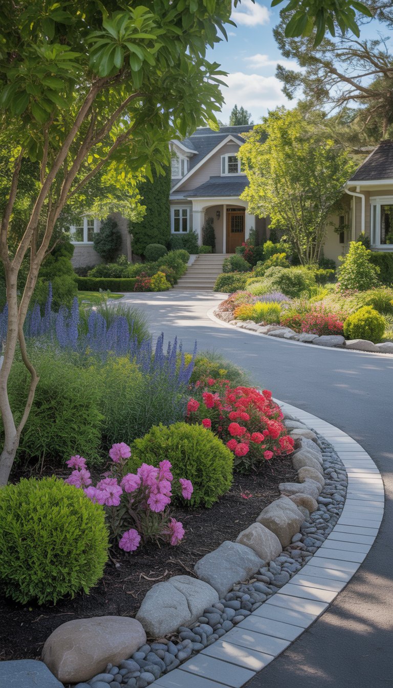 25 Front Driveway Landscaping Ideas to Boost Curb Appeal
