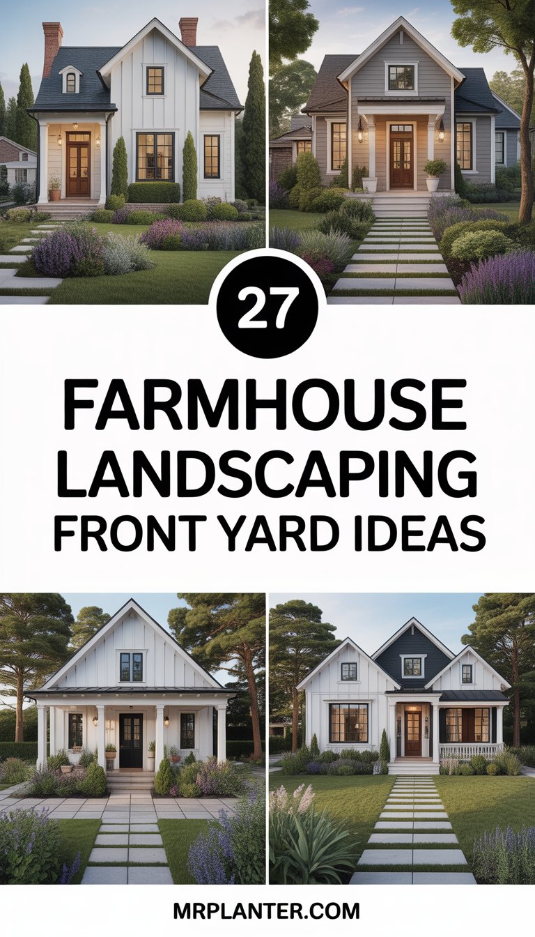 27 Farmhouse Landscaping Front Yard Ideas to Boost Your Curb Appeal Easily