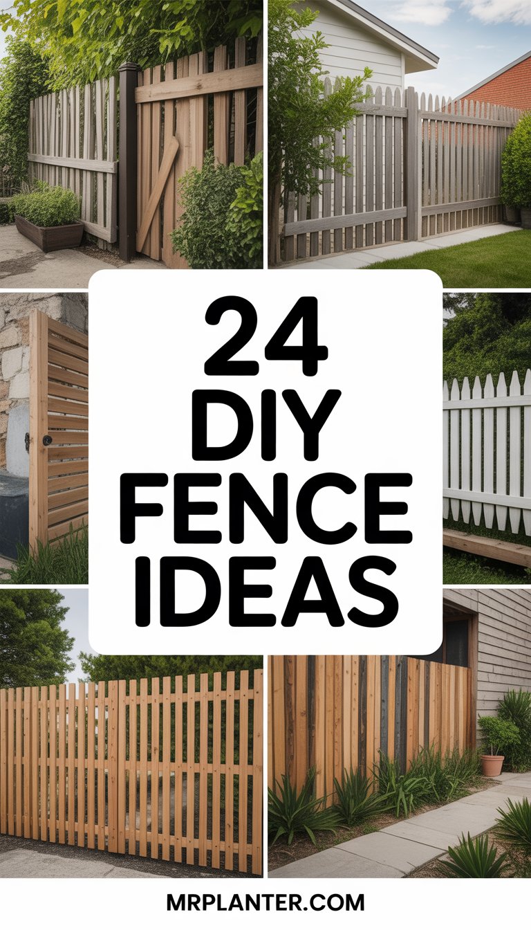 24 Amazing DIY Fence Ideas to Upgrade Your Yard on a Budget