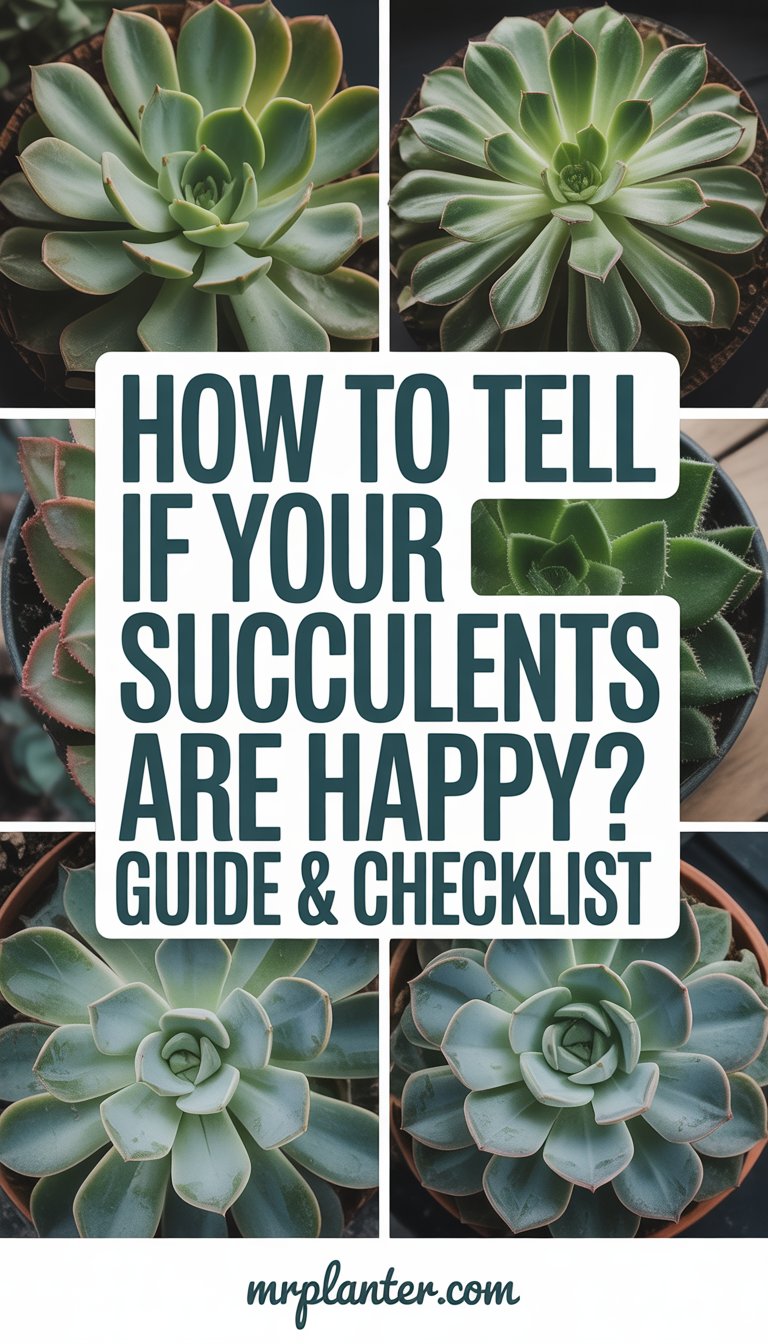 How to Tell if your Succulents are Happy? Guide & Checklist