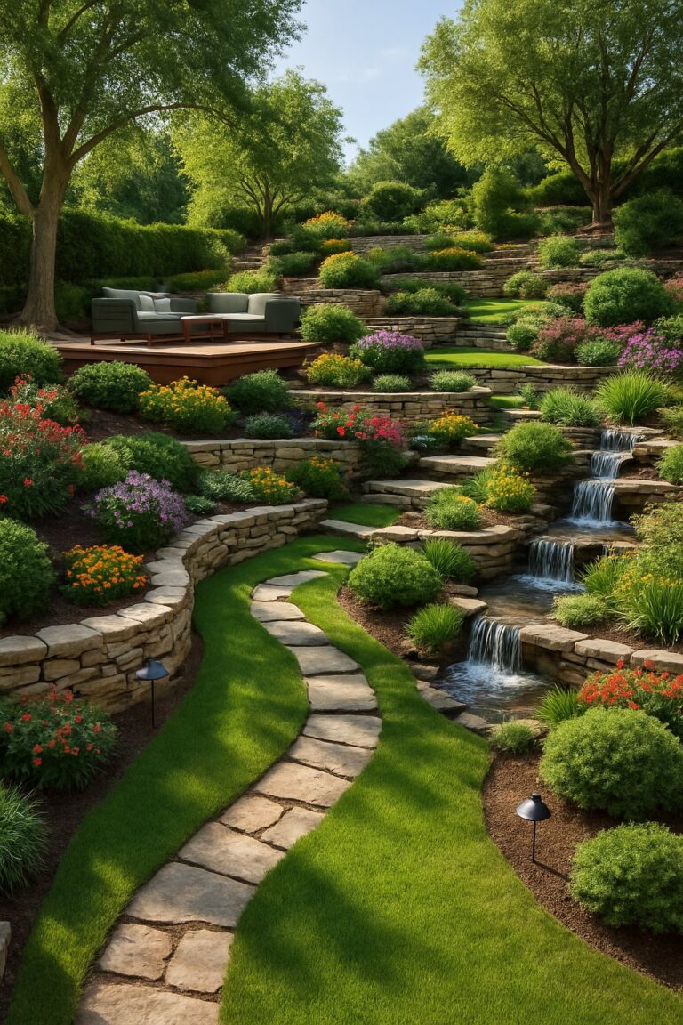 Sloped Backyard Landscaping Ideas