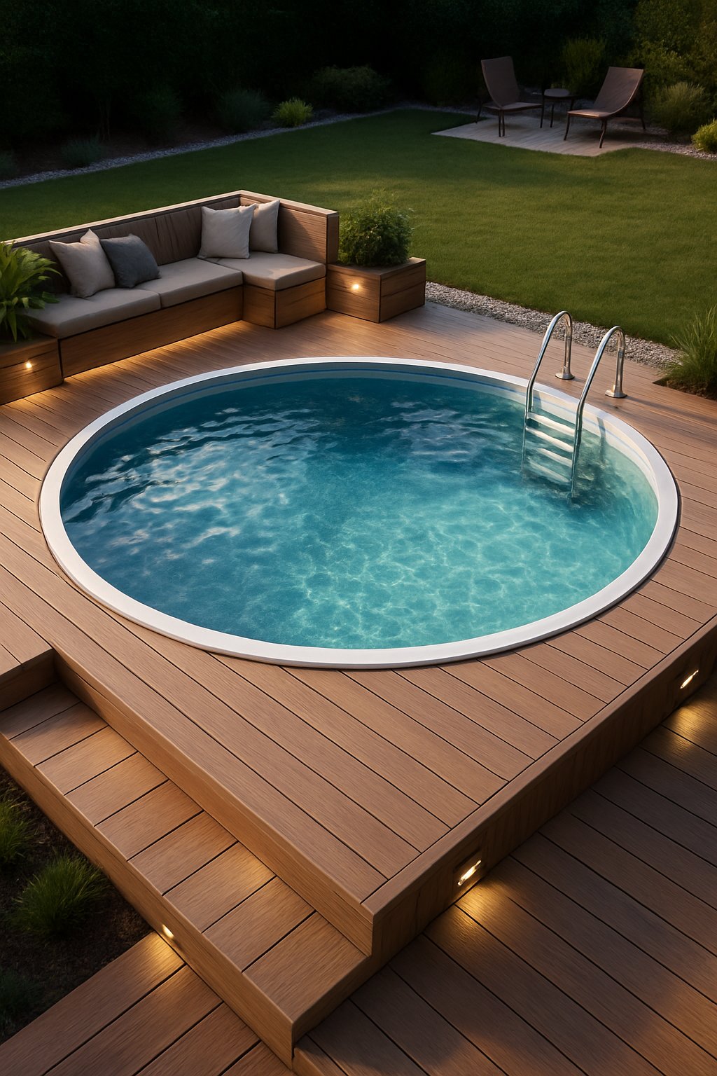 pool deck for above ground pools ideas featuring the idea of surround deck system
