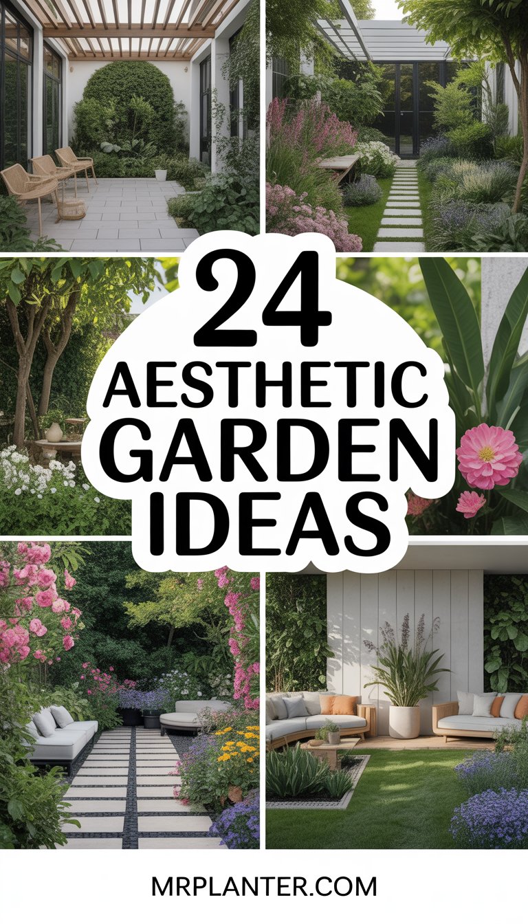 24 Aesthetic Garden Ideas in the Backyard of House to Transform Your Outdoor Space Easily