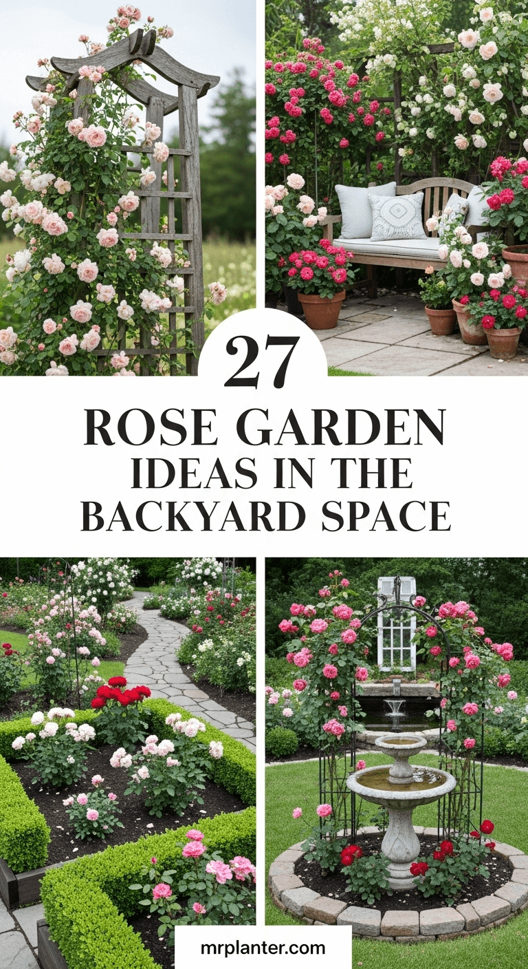 27 Rose Garden Ideas in the Backyard Space