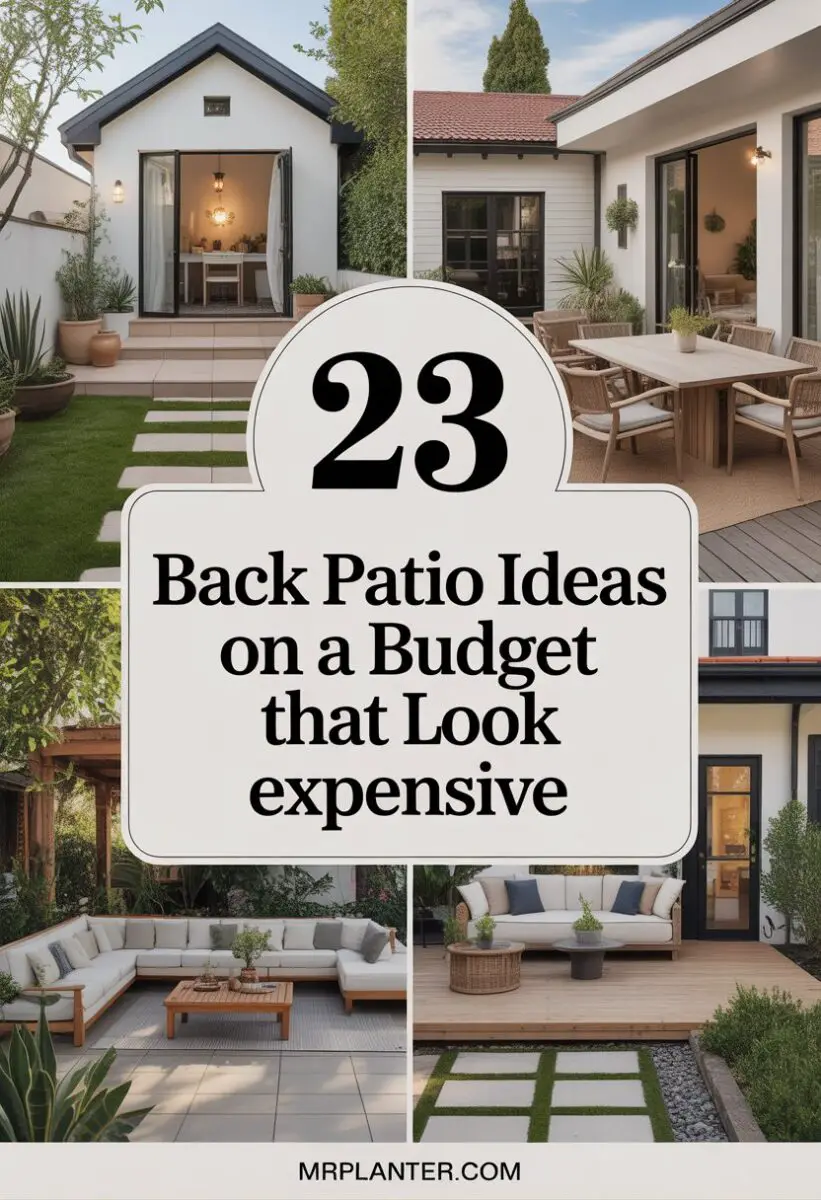 Back Patio Ideas on a Budget