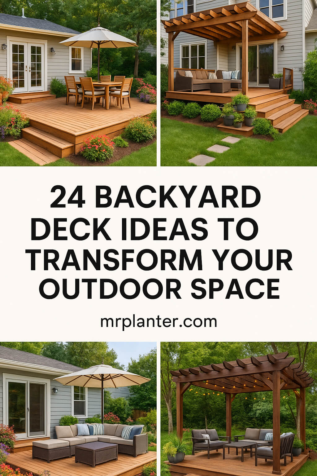 24 Backyard Deck Ideas to Transform Your Outdoor Space