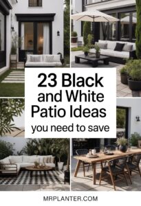Black and White Patio Ideas