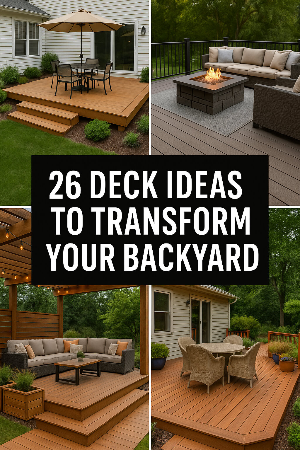 26 Stunning Deck Ideas to Transform Your Backyard Into a Dream Outdoor Space