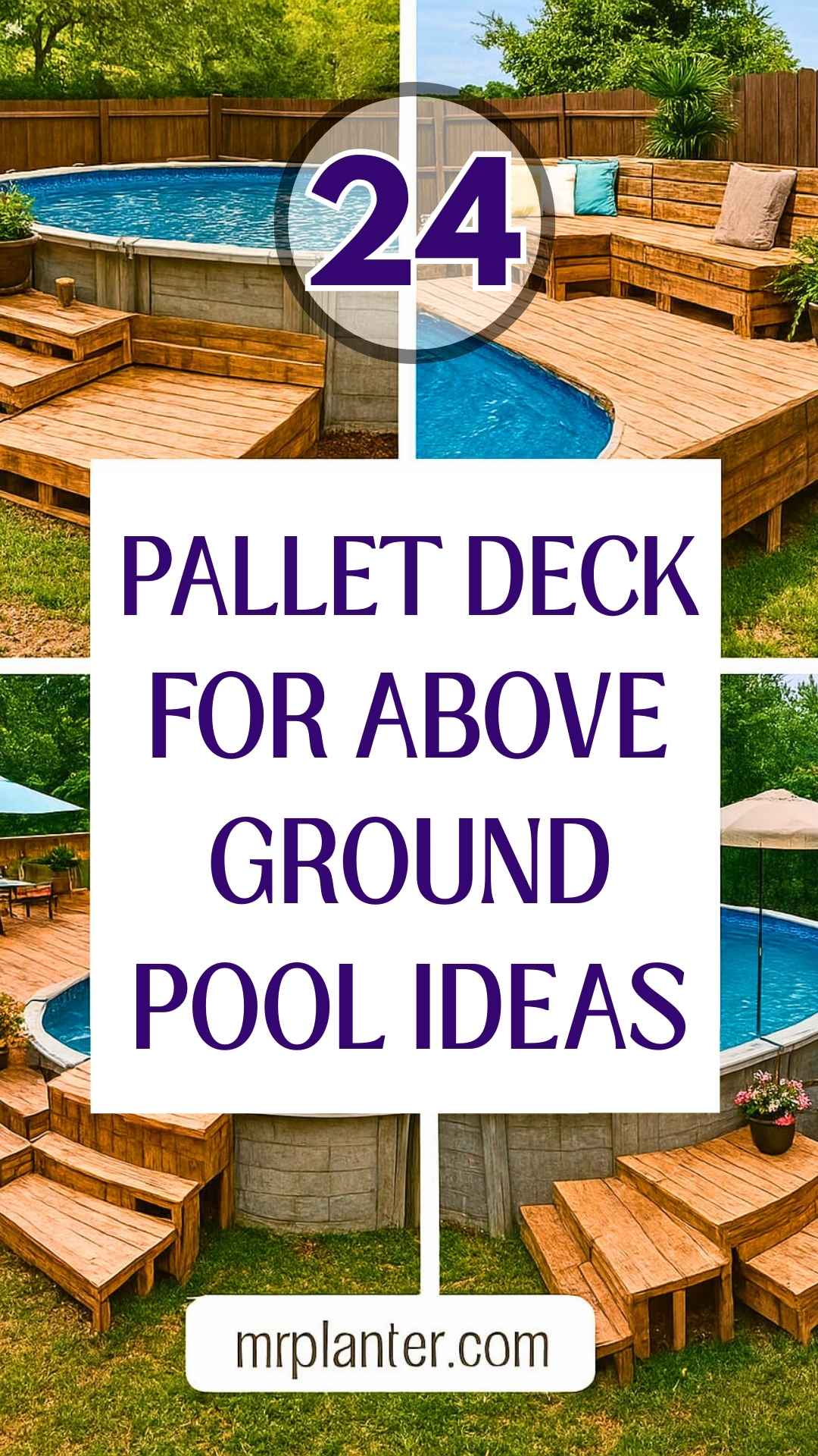 24 Pallet Deck For Above Ground Pool Ideas That’ll Make Your Backyard the Ultimate Chill Zone
