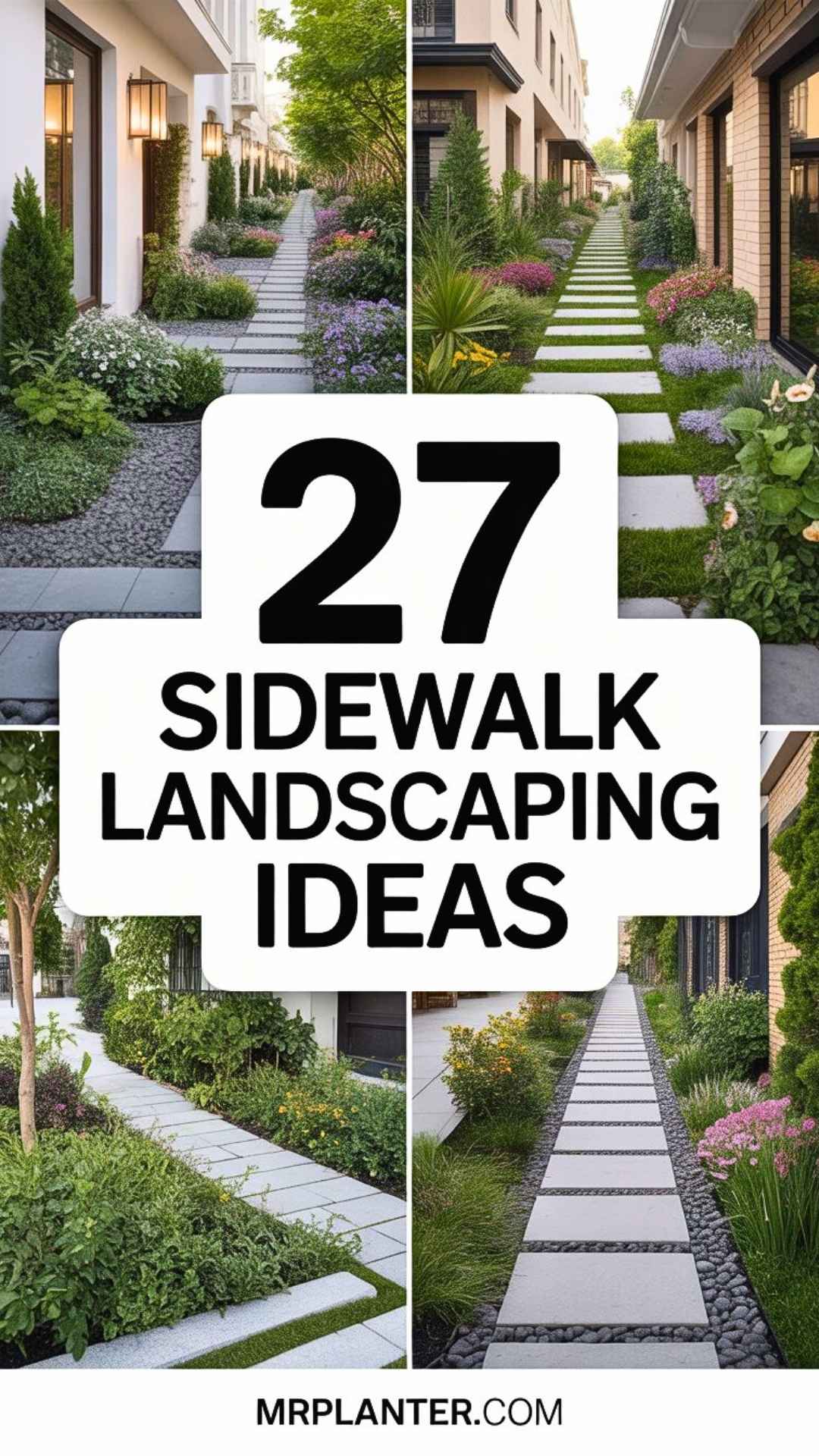 27 Sidewalk Landscaping Ideas to Wow Your Neighbors
