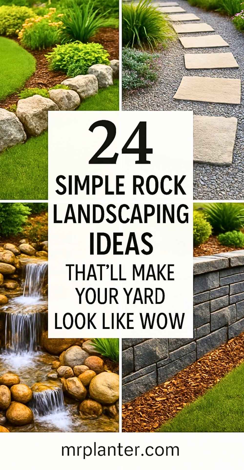 24 Simple Rock Landscaping Ideas That’ll Make Your Yard Look Like Wow