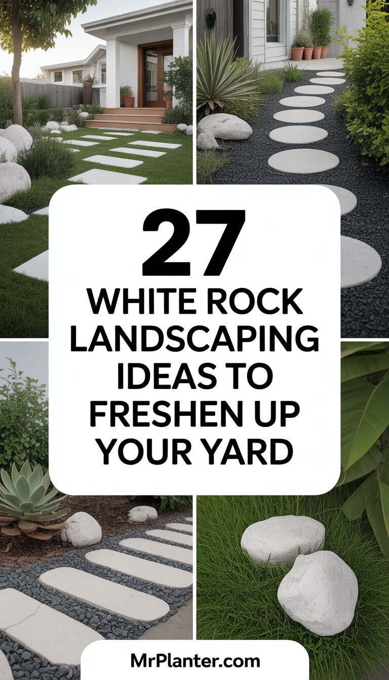 Freshen Up Your Yard with 27 White Rock Landscaping Ideas