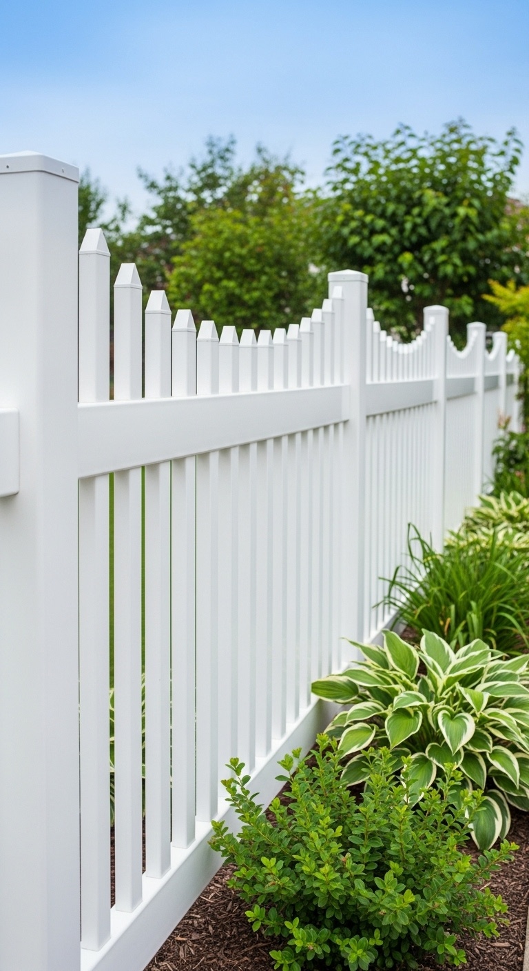 Curved Top Picket Fence
