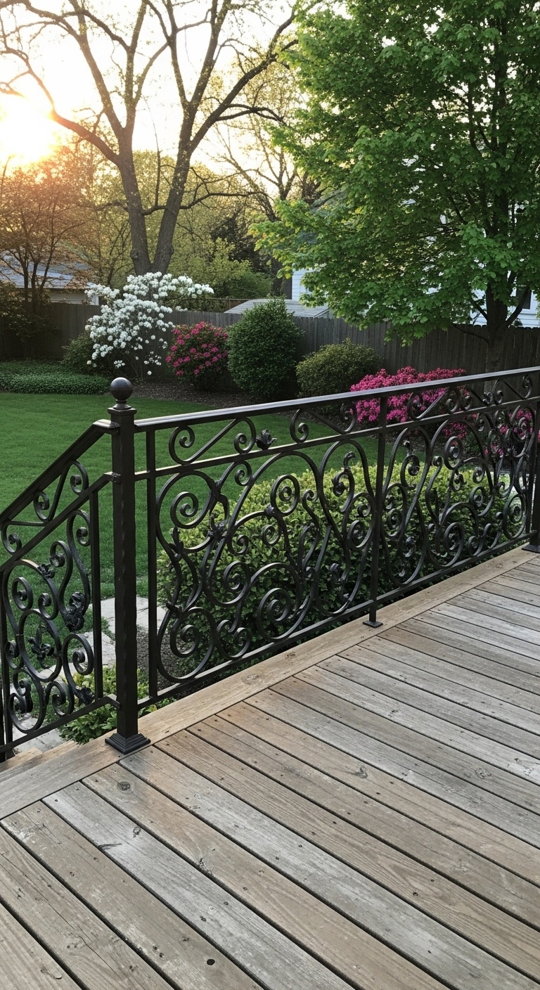 French Scroll Iron Railings