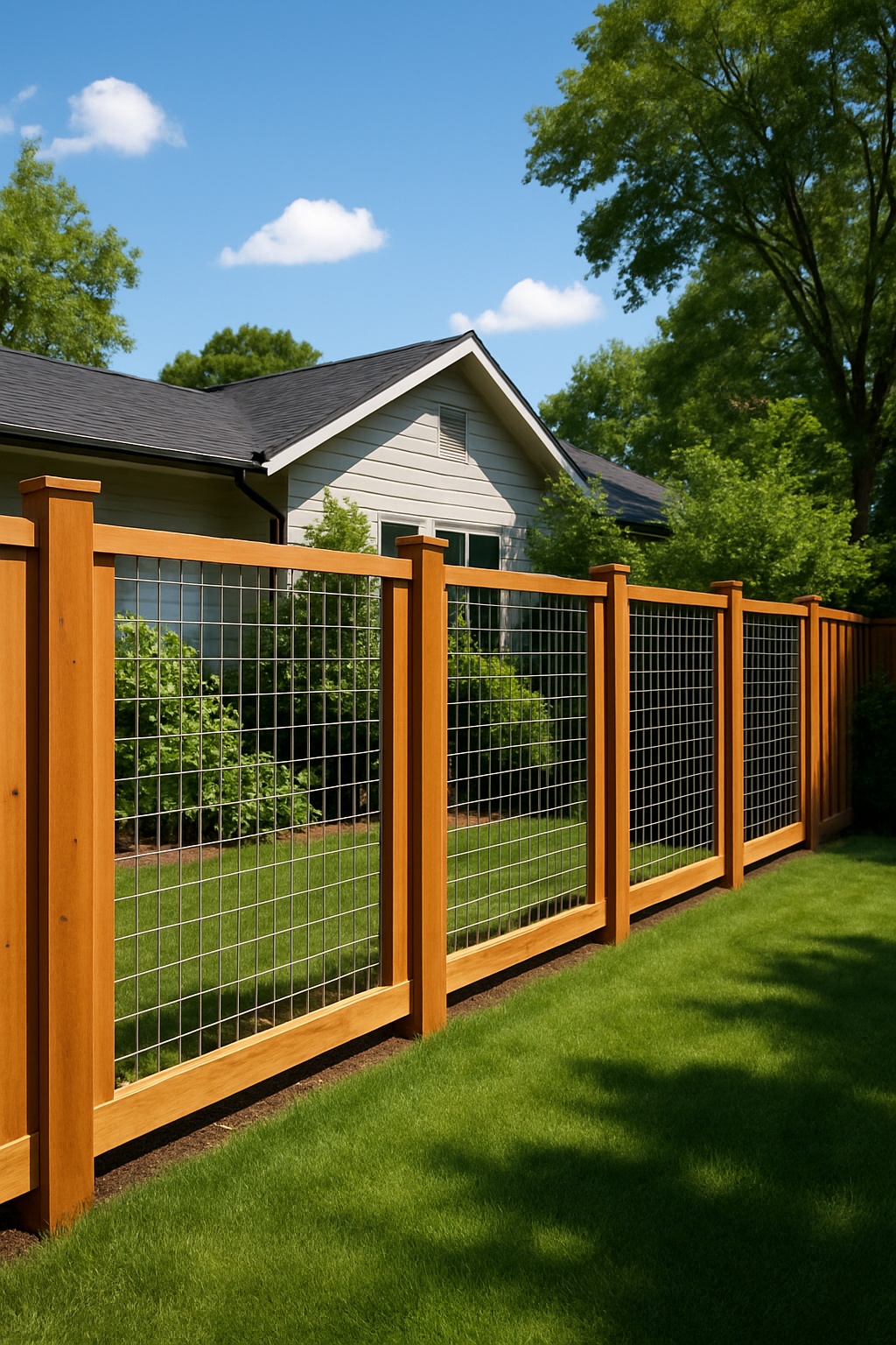 Modern Vertical Board and Wire Grid