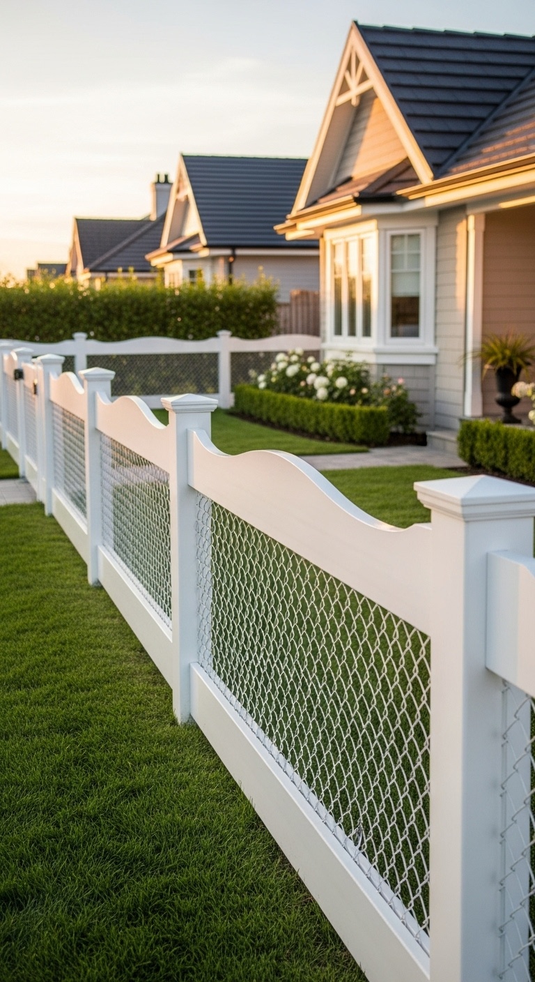 Scalloped Edge with Chain Link Insert