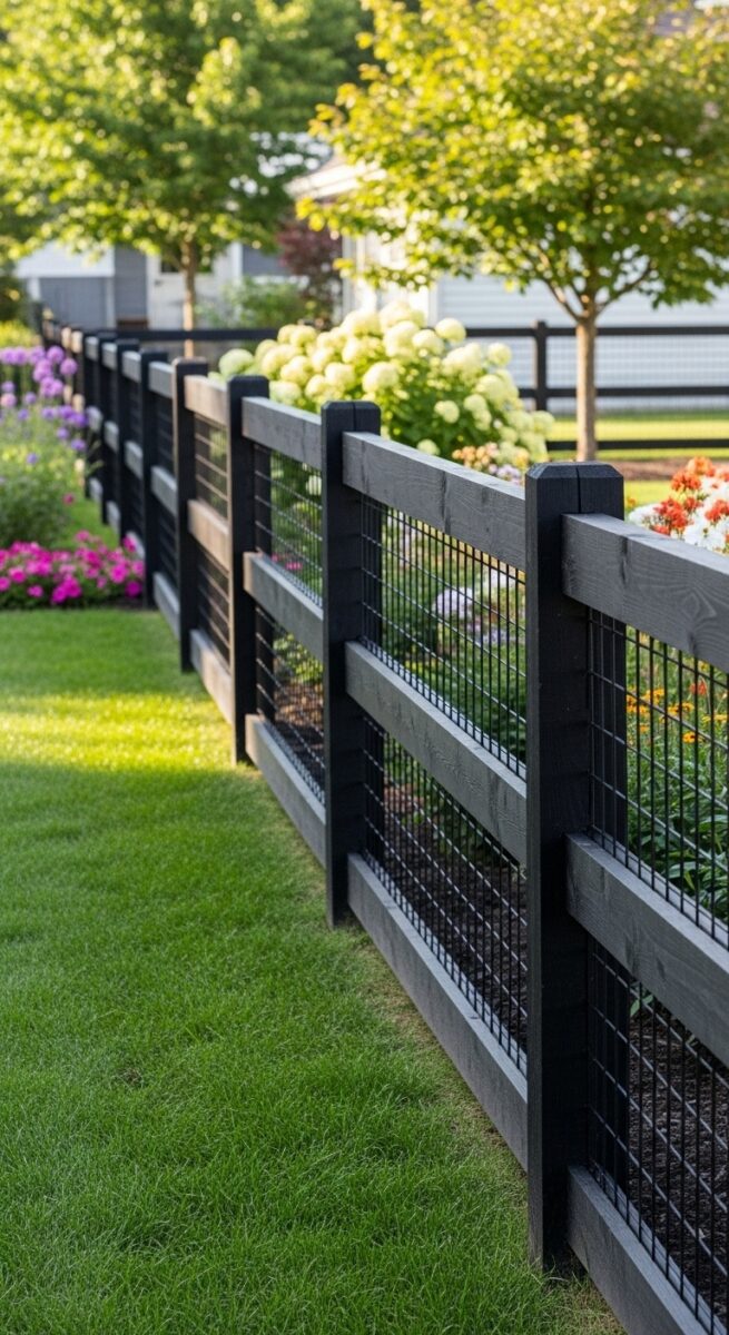 Wire Backing Transform Your Yard with These 25 Wood and Wire Fence Ideas