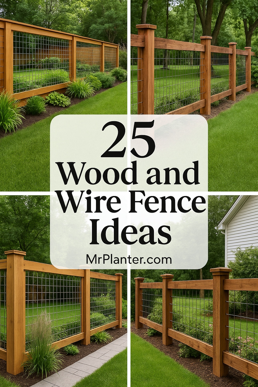 Transform Your Yard with These 25 Wood and Wire Fence Ideas