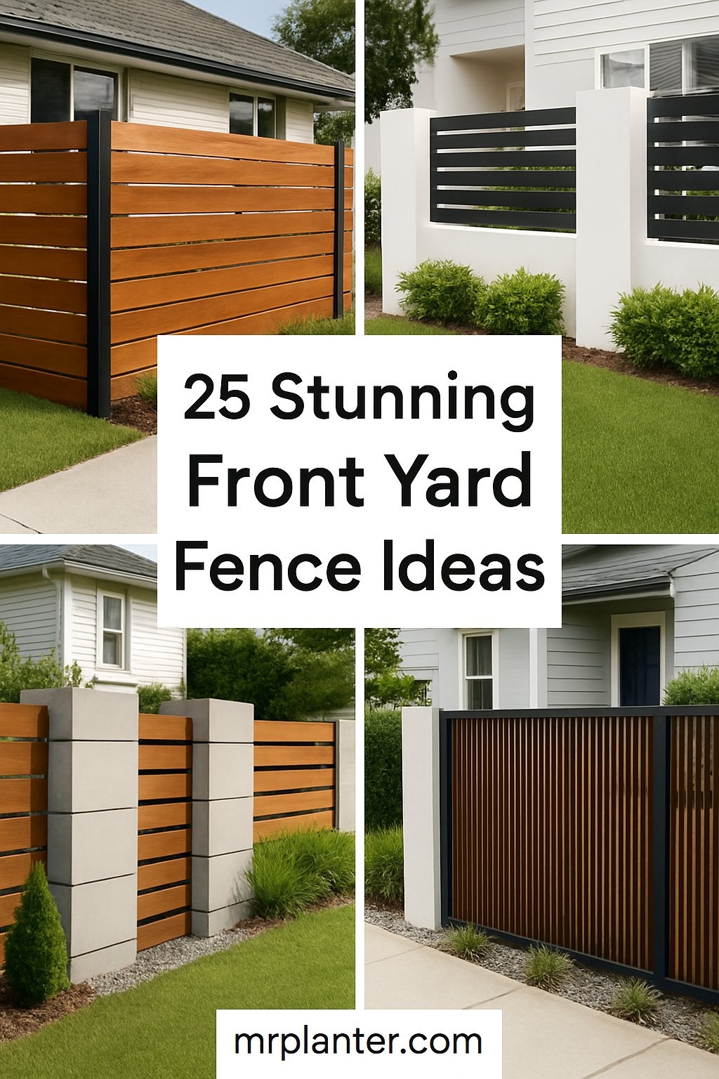 25 Stunning Front Yard Fence Ideas