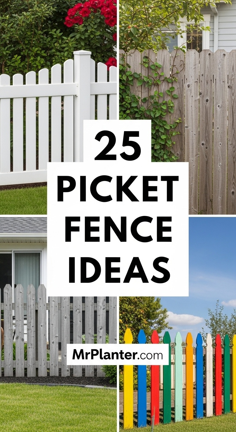 Style Your Outdoors Using 25 Inspiring Picket Fence Ideas