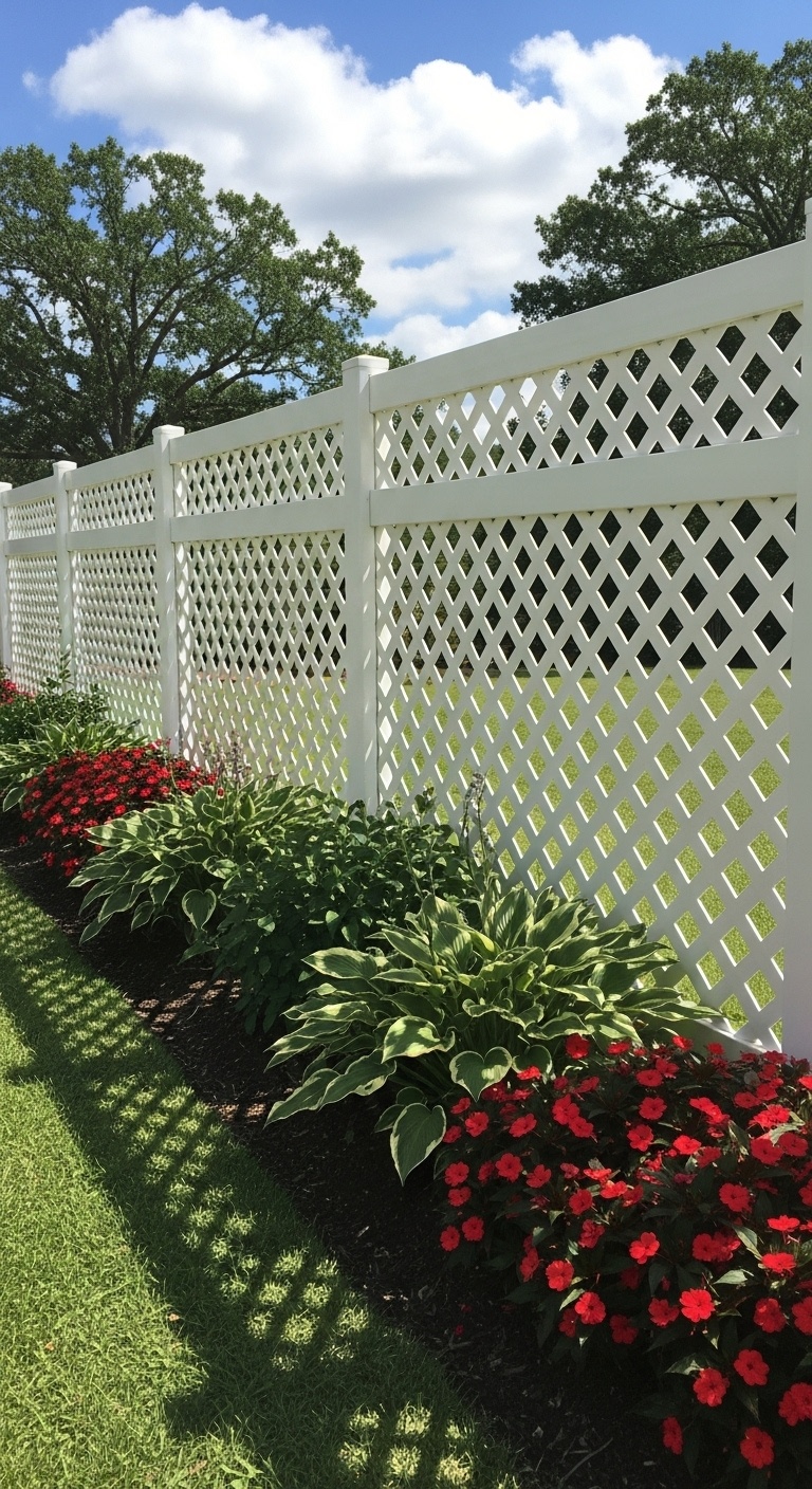Vinyl Lattice Fence