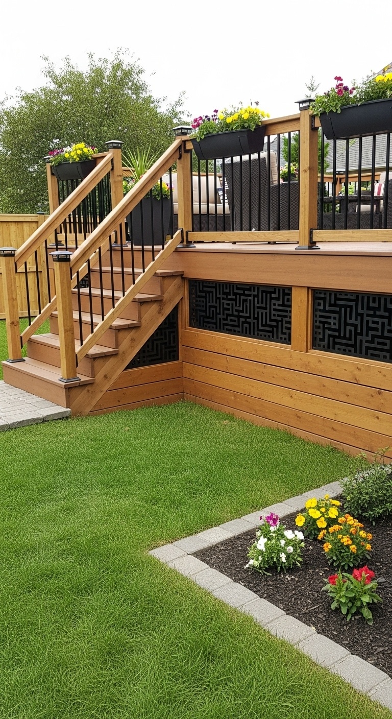 Add decorative metal screens