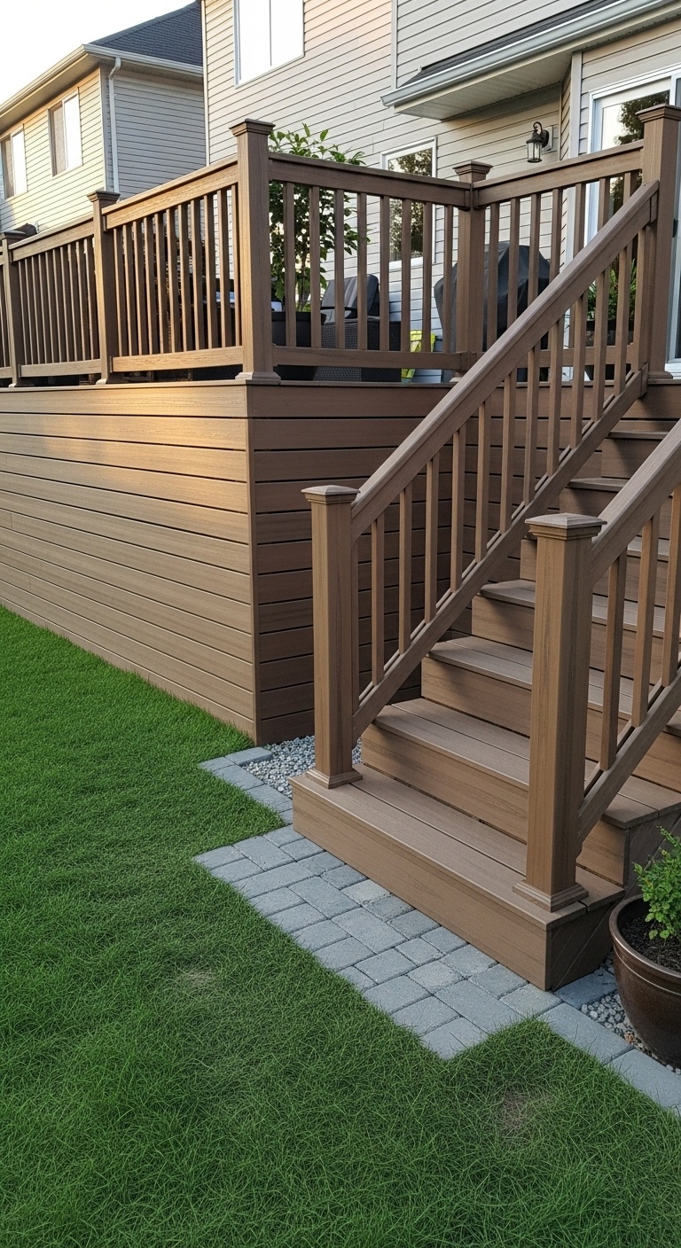 Use recycled composite decking boards