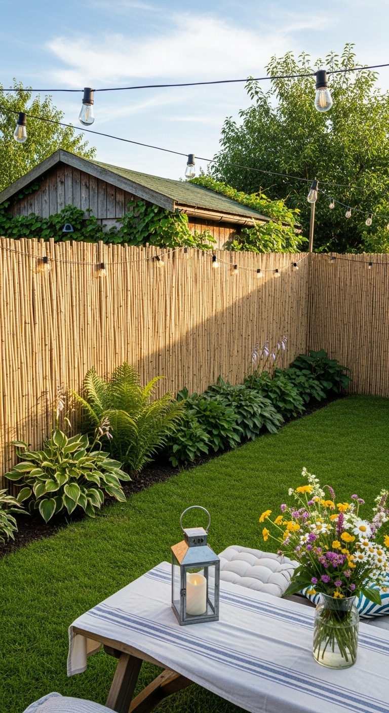 Bamboo Reed Roll Fencing