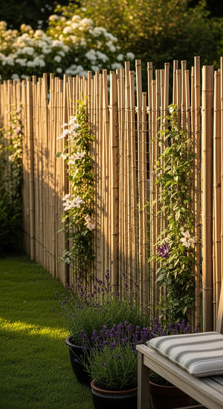 Bamboo Stakes with Netting