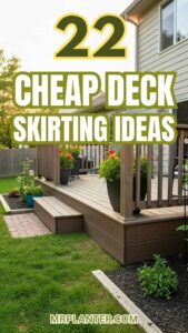 Upgrade Your Outdoor Space with These 22 Cheap Deck Skirting Ideas Cheap Deck Skirting Ideas