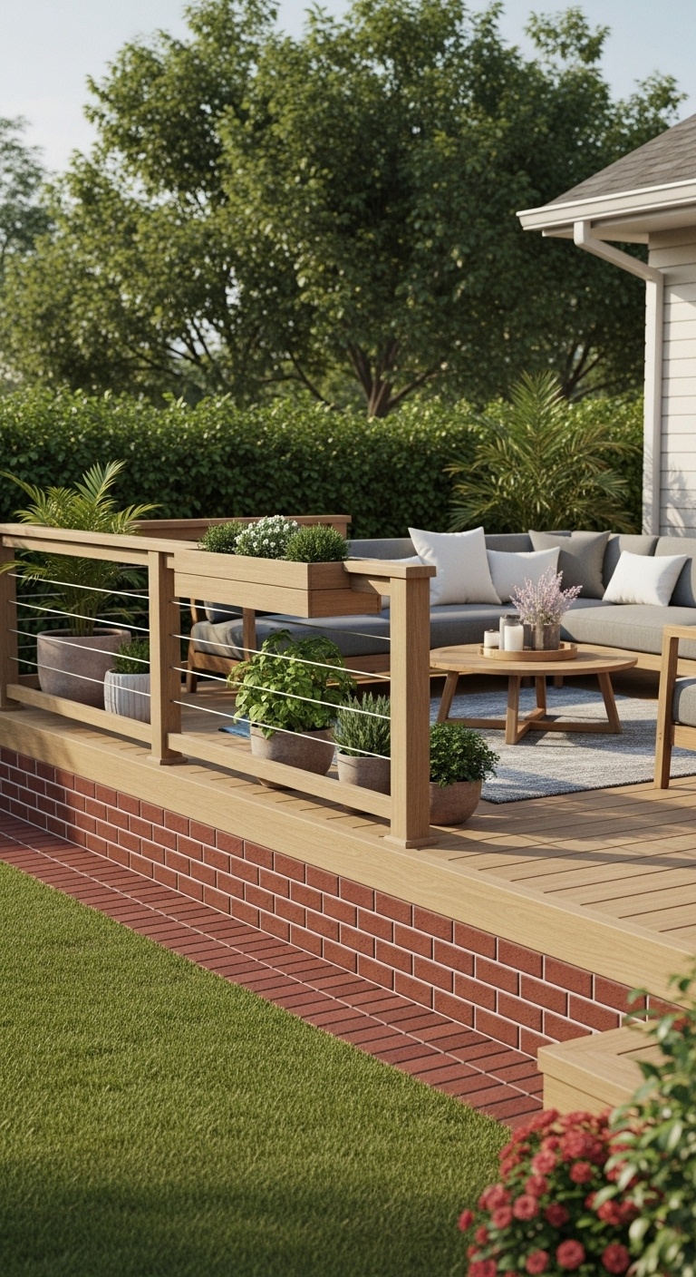 Use brick tiles for a durable base