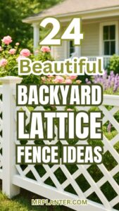Backyard Lattice Fence Ideas