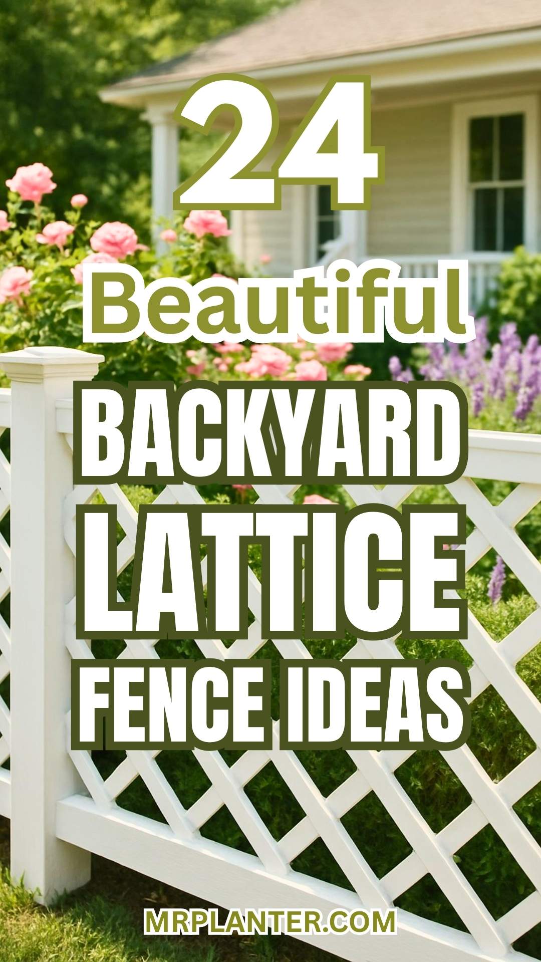 Backyard Lattice Fence Ideas