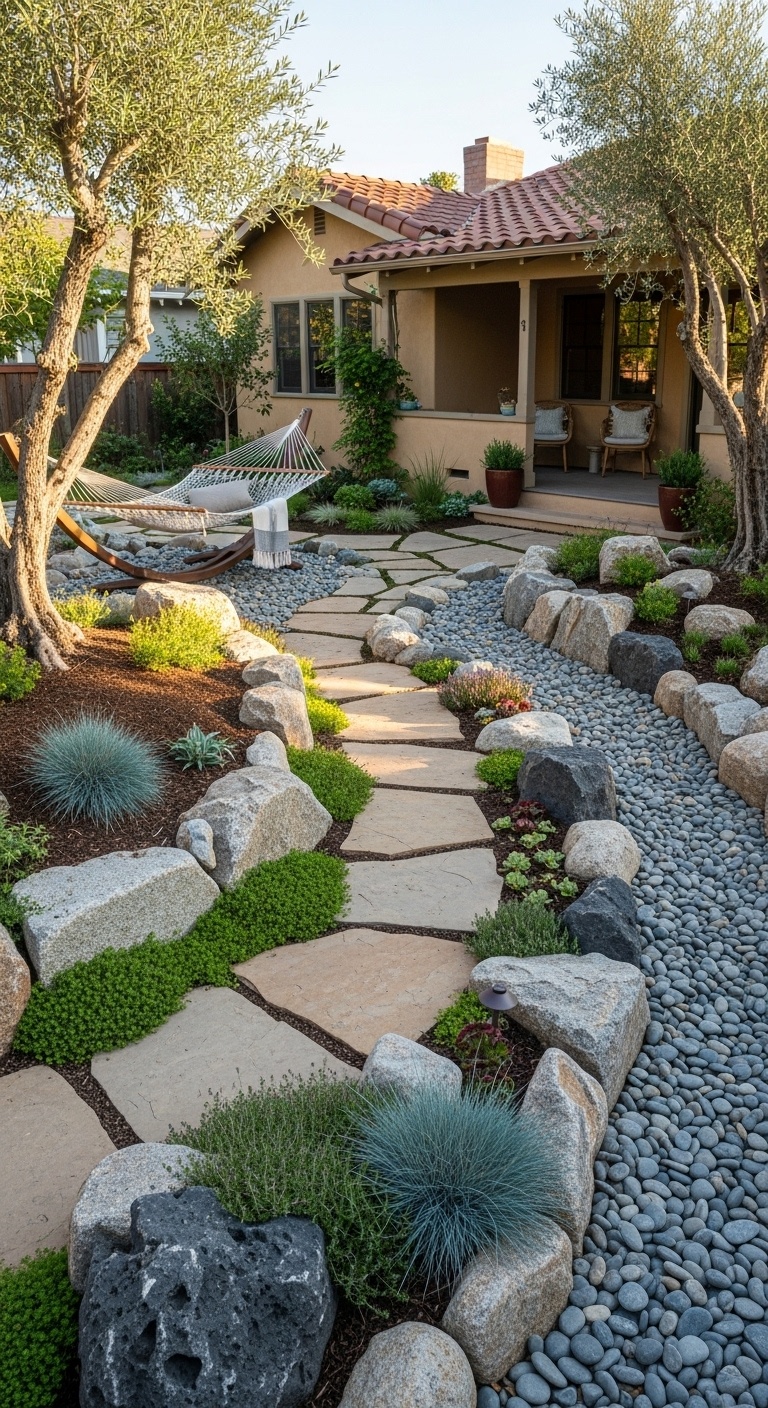 Create a low-maintenance rock garden for when you wanna look like a pro but nap instead