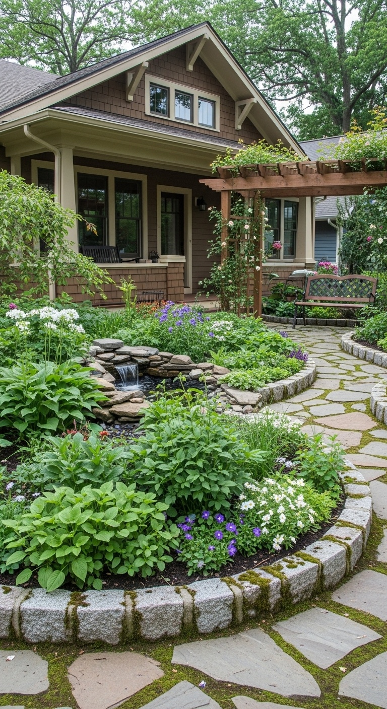 Incorporate antique granite curbing for that 'been-here-forever' vibe