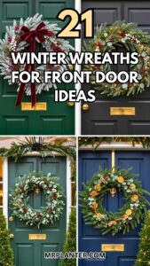 Winter Wreaths for Front Door Ideas