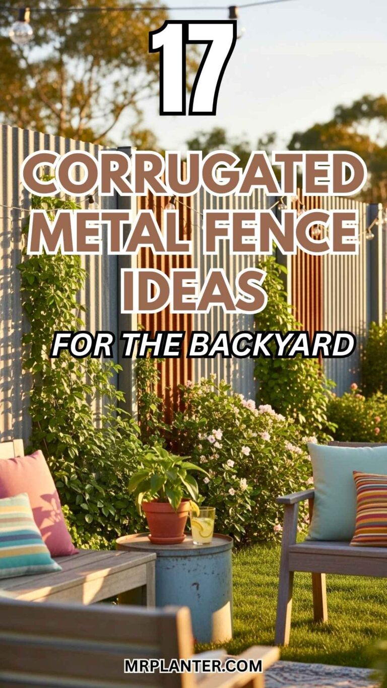 Corrugated Metal Fence Ideas
