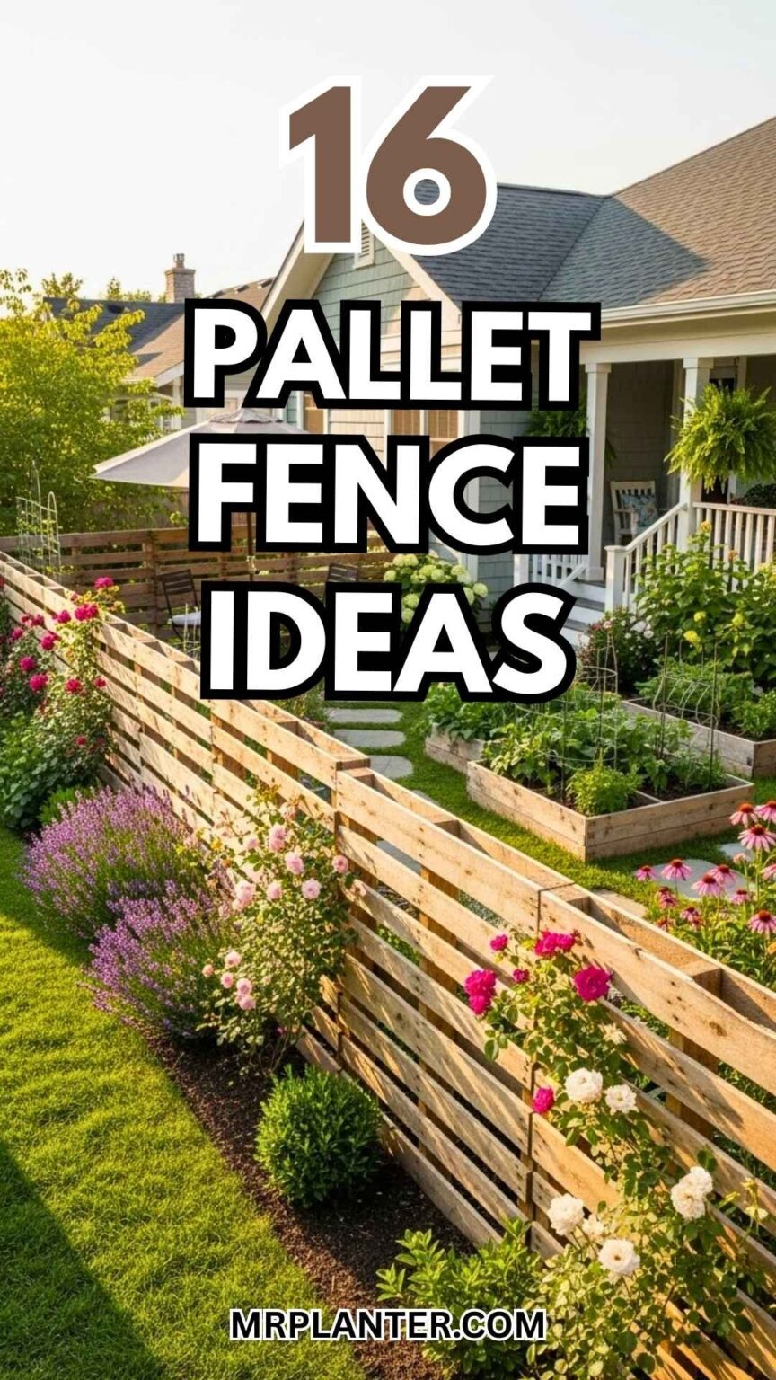 16 Pallet Fence Ideas in the Backyard