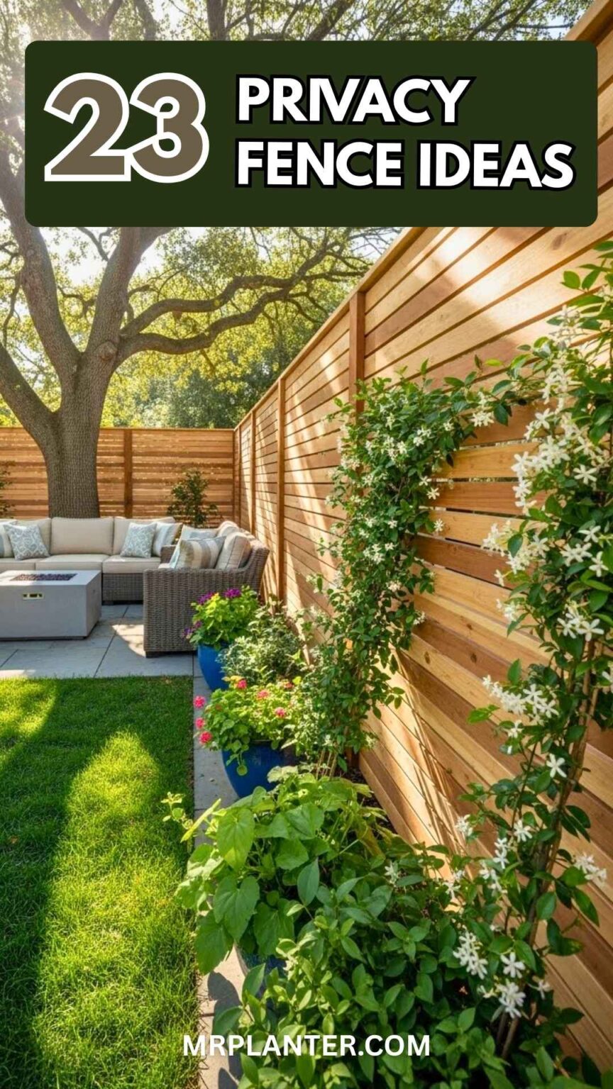 23 Privacy Fence Ideas to Make Your Yard the Neighborhood Envy (Without ...