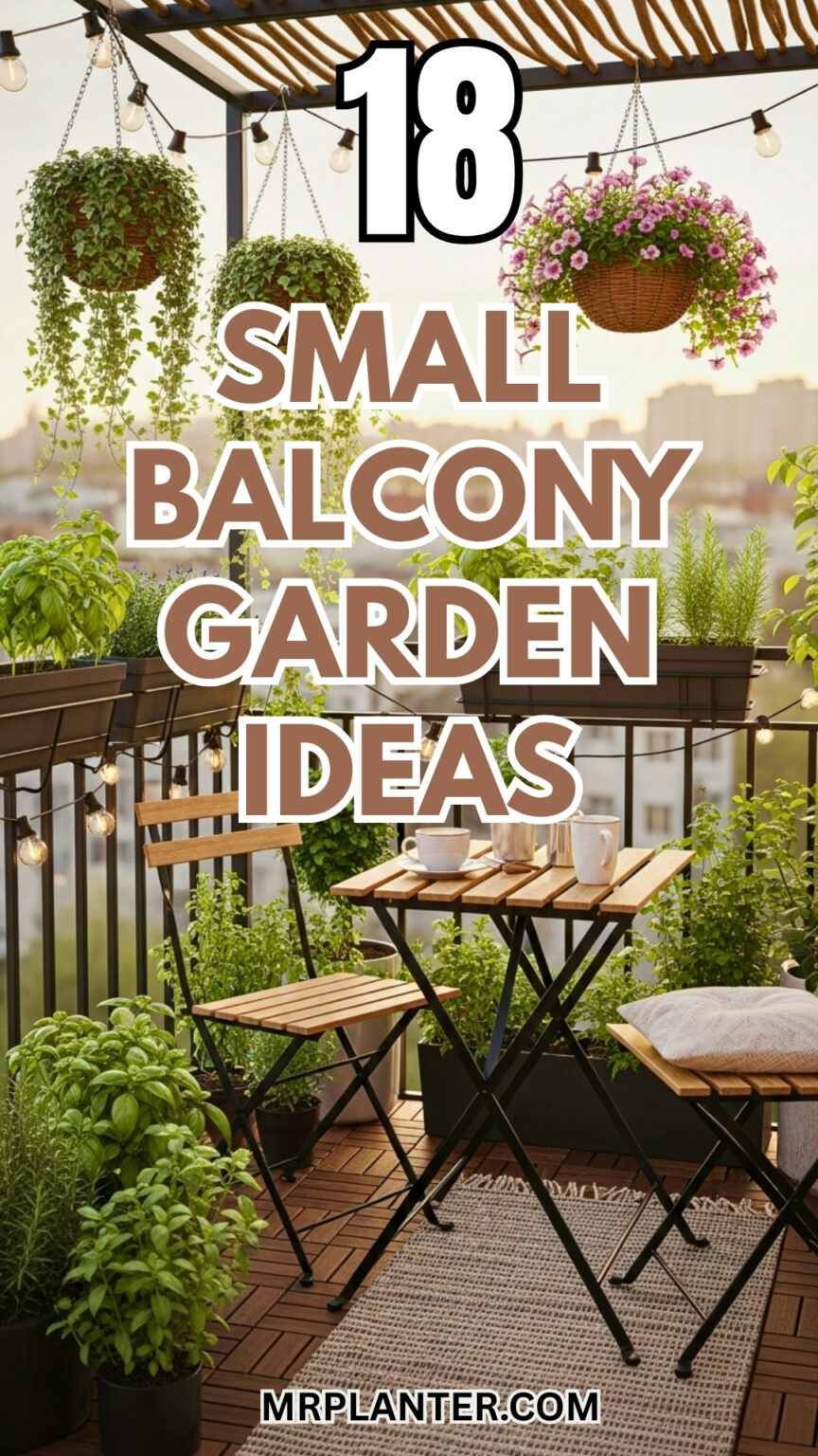 18 Small Balcony Garden Ideas That Make Your Tiny Outdoor Space Feel ...
