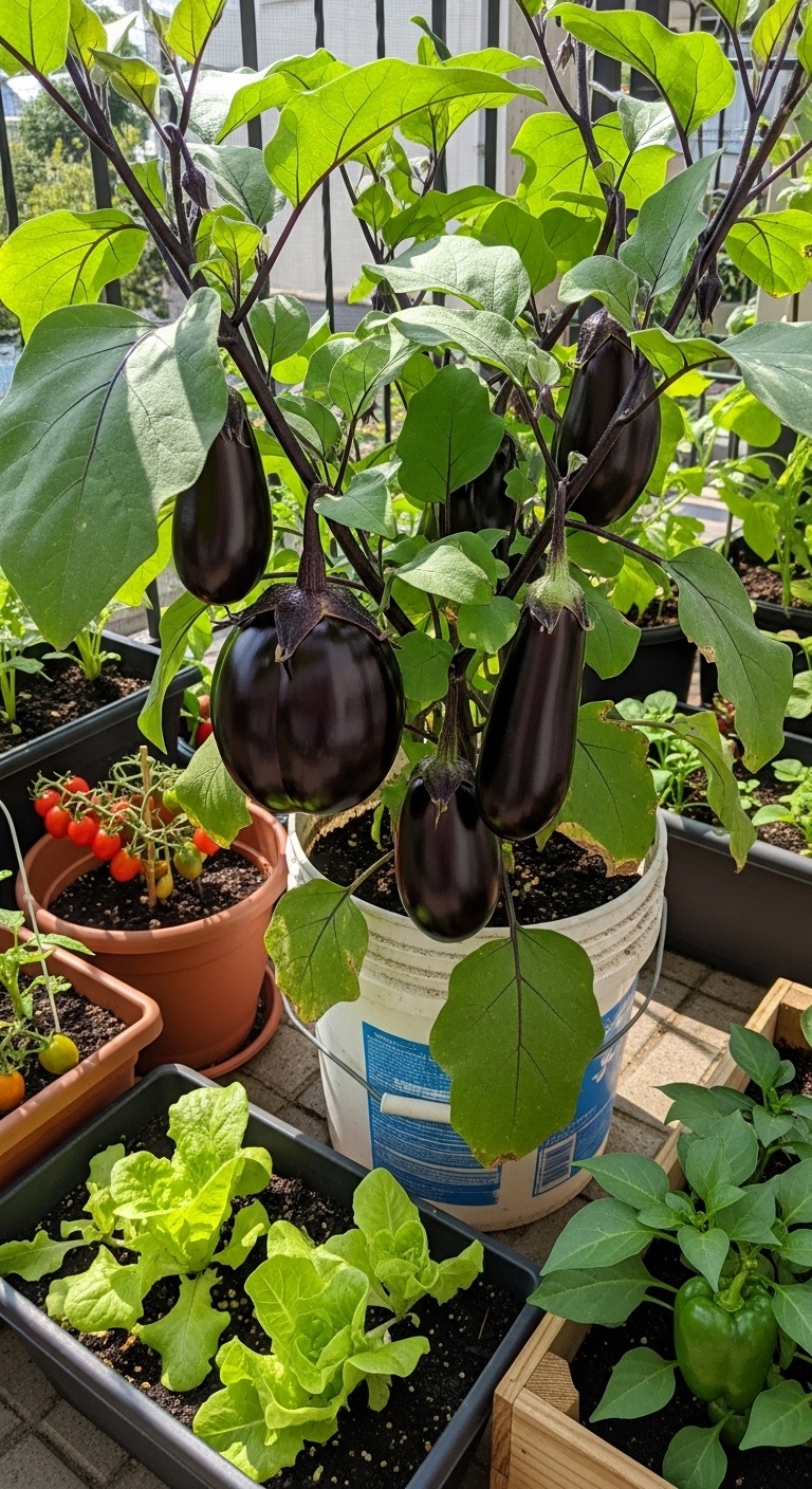 Eggplants – purple globes of gloriousness for compact growers
