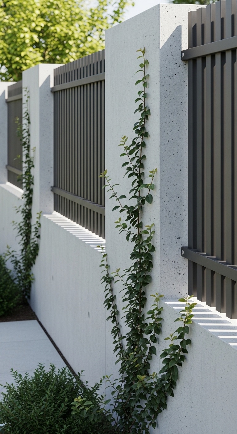 Smooth concrete wall with subtle texture for minimalist drama