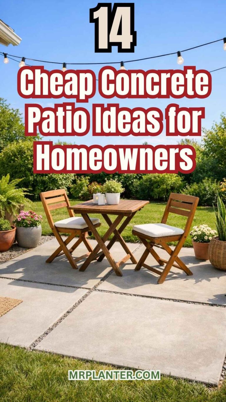 Cheap Concrete Patio Ideas for Homeowners