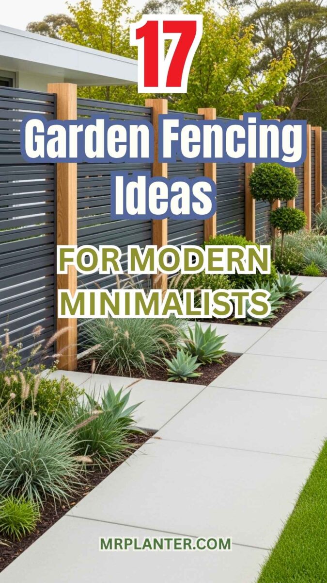 Garden Fencing Ideas for modern minimalist