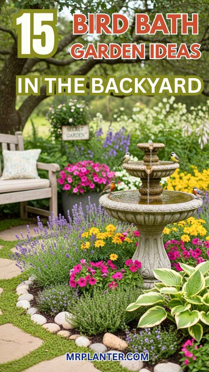 Bird Bath Garden Ideas