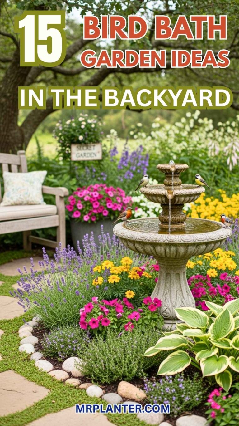 Bird Bath Garden Ideas